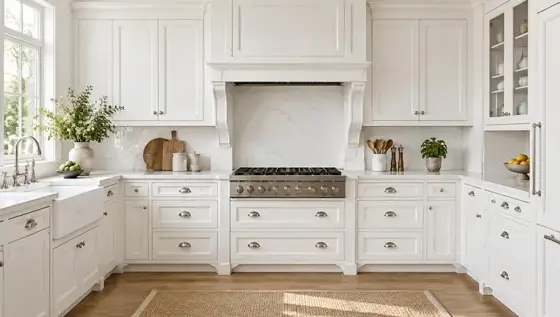 Oxford White kitchen cabinets