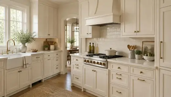 Shaker Antique White kitchen cabinets