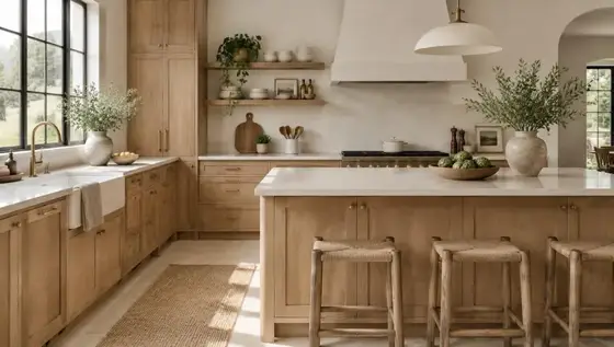 Shaker Essence Oak kitchen cabinets