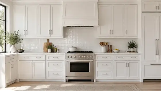 Shaker White kitchen cabinets